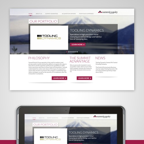 Create the next website design for Summit Equity Group - summitequity.com