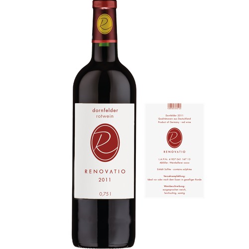 Erstellt ein eindrucksvolles und modernes Etikettendesign für einen tollen Wein