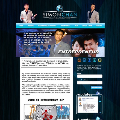 Wordpress site - www.simonwchan.com