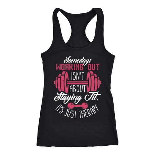 Fitness t tank top design 