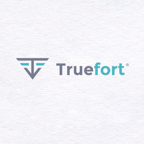 Modern and minimalist logo for Truefort 