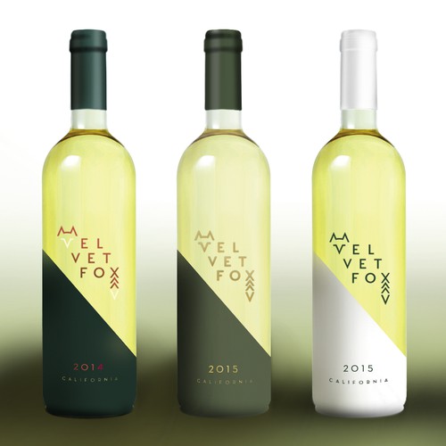 Logo and label design for California wines brand