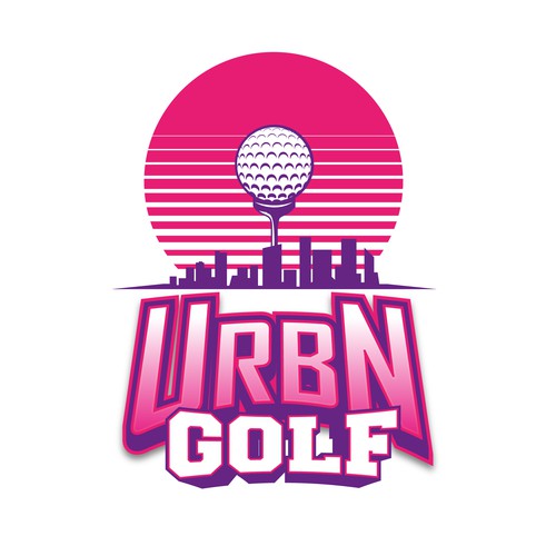 Logo concept urban sports golf