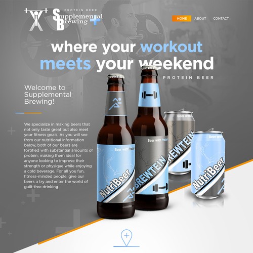 Protein Beer - web concept