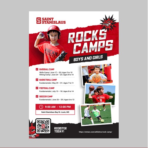 Saint Sanislaus Rock Camps Flyer