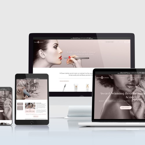Business Website with E-Commerce & scheduling System for Beauty salon