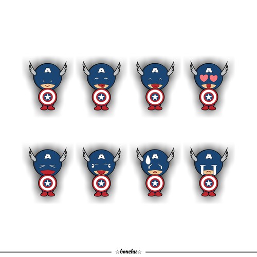 Captain america sticker.