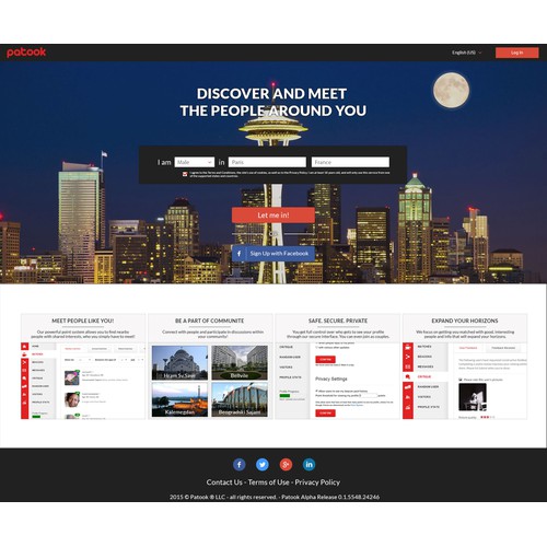 Re-design patook.com's homepage
