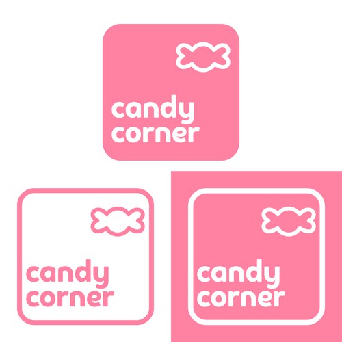 Modern and simple logo concept for a candy website