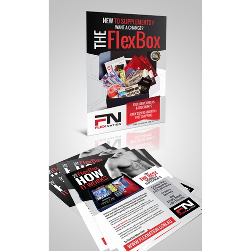 A5 Flyer For A New Fitness Supplement Service