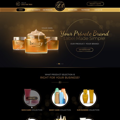 Black and Gold website