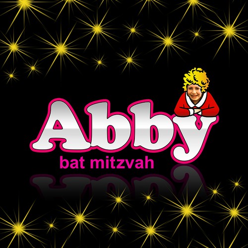 Create a Broadway themed bat mitzvah logo.