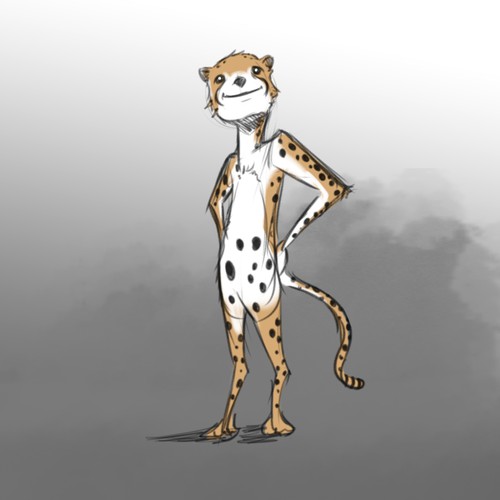 Cheetah Mascot Character Concept