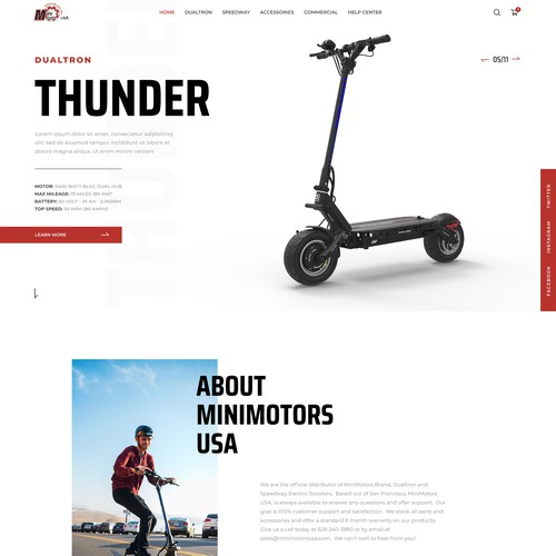 Bold design for Scooter company