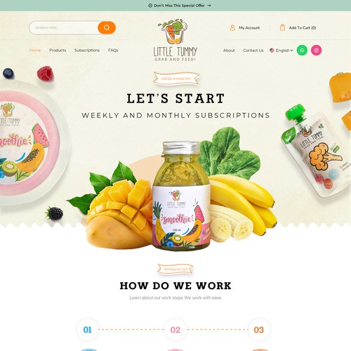 Healthy food website