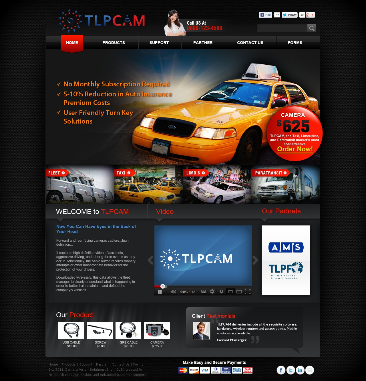 Create the next website design for tlpcam.com