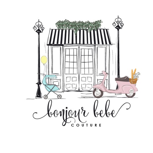 Children boutique elegant logo