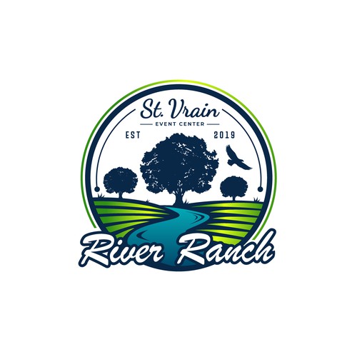 St. Vrain River Ranch Logo Design