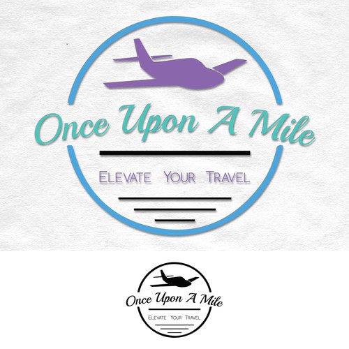 Casual logo for a travel blog.