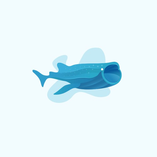 Playful fish logo for a remote business services provider