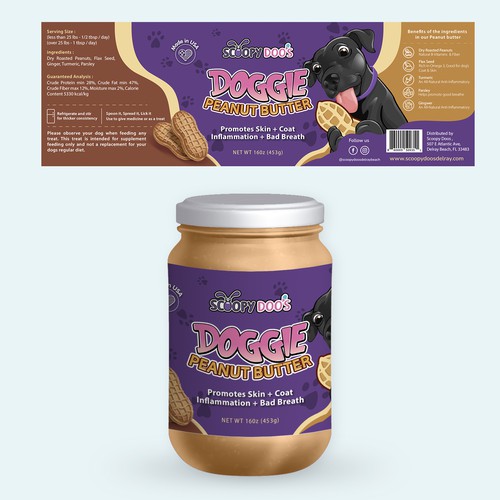 DOG Cream Label Concep