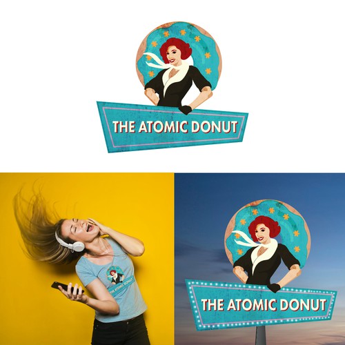 Vintage Logo for Donut Shop