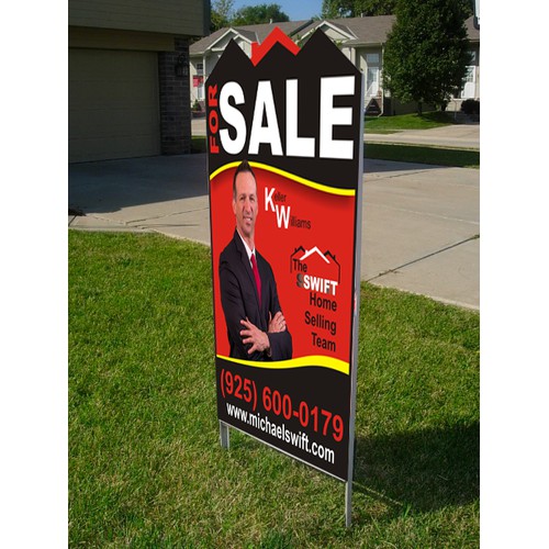 Real Estate For Sale Sign Competition.  Your design will hang in front of 100's of homes