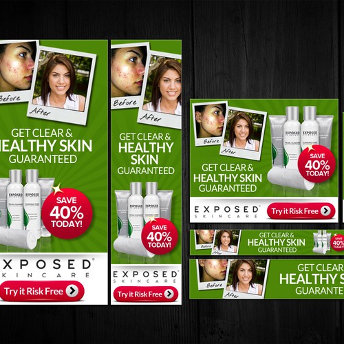 Skin Care Banner Ads