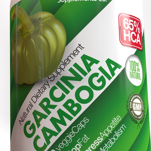 Create a very unique product label for Supplement Co.
