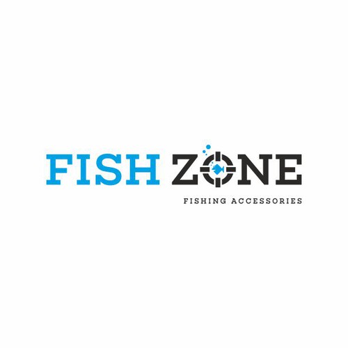 FISH ZONE - logo for fishing accessories eshop