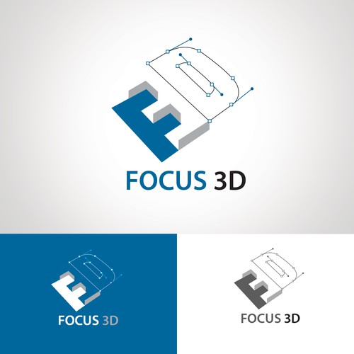 logo focus 3d