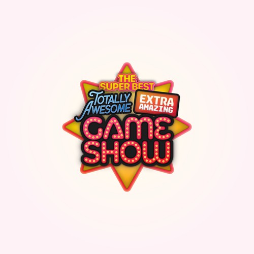 Fun and bold logo for a kid's game show!