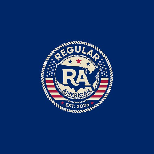 Regular American – Vintage Americana Badge Logo