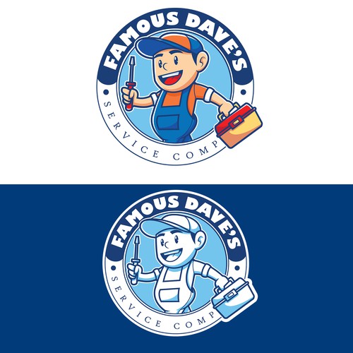 concept for logo famous dave service company