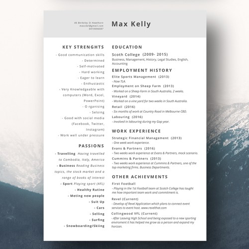 Resume Concept