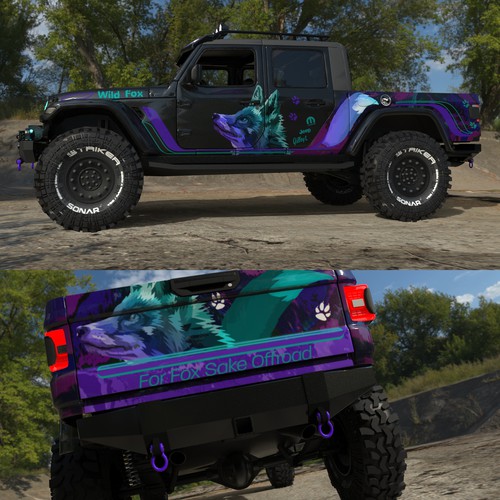 Car wrap - foxy 4x4