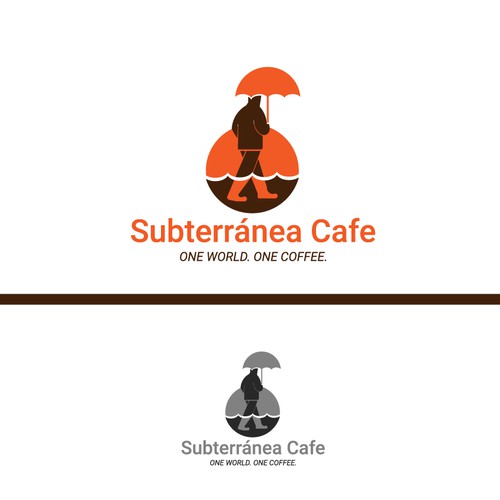 Bold logo concept for subterránea cafe