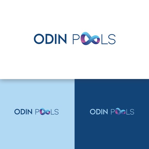 Luxurious modern logo concept for Odin Pools