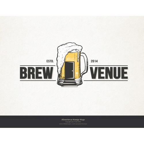 Create a captivating logo for BrewVenue - Combine hops w/ event space!