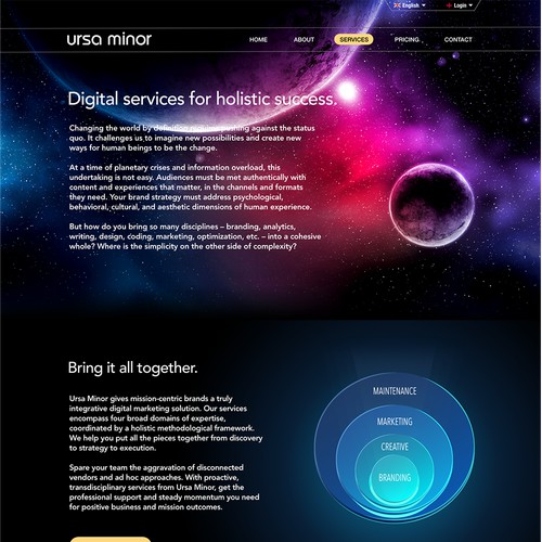 Ursa Minor - Website Design