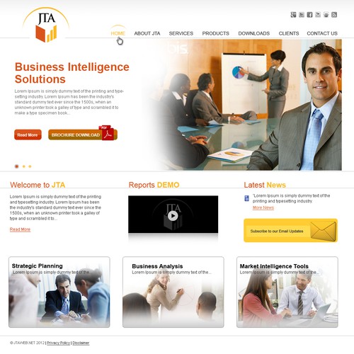 Jonathan Tooley Associados lda needs a new website design