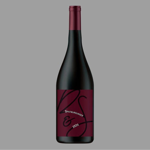 Wine bottle  label concept