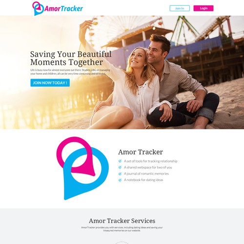 Amor Tracker Website Design