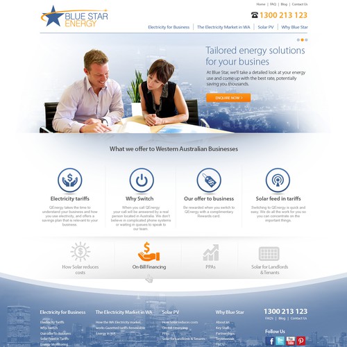 Creat a website design for Energy company