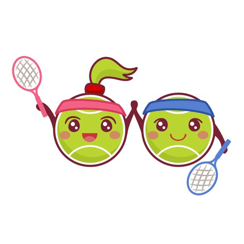 Cute tennis balls
