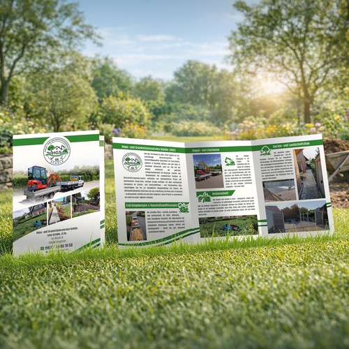A5 6-Page Roll-Fold Brochure — Property & Grounds Services