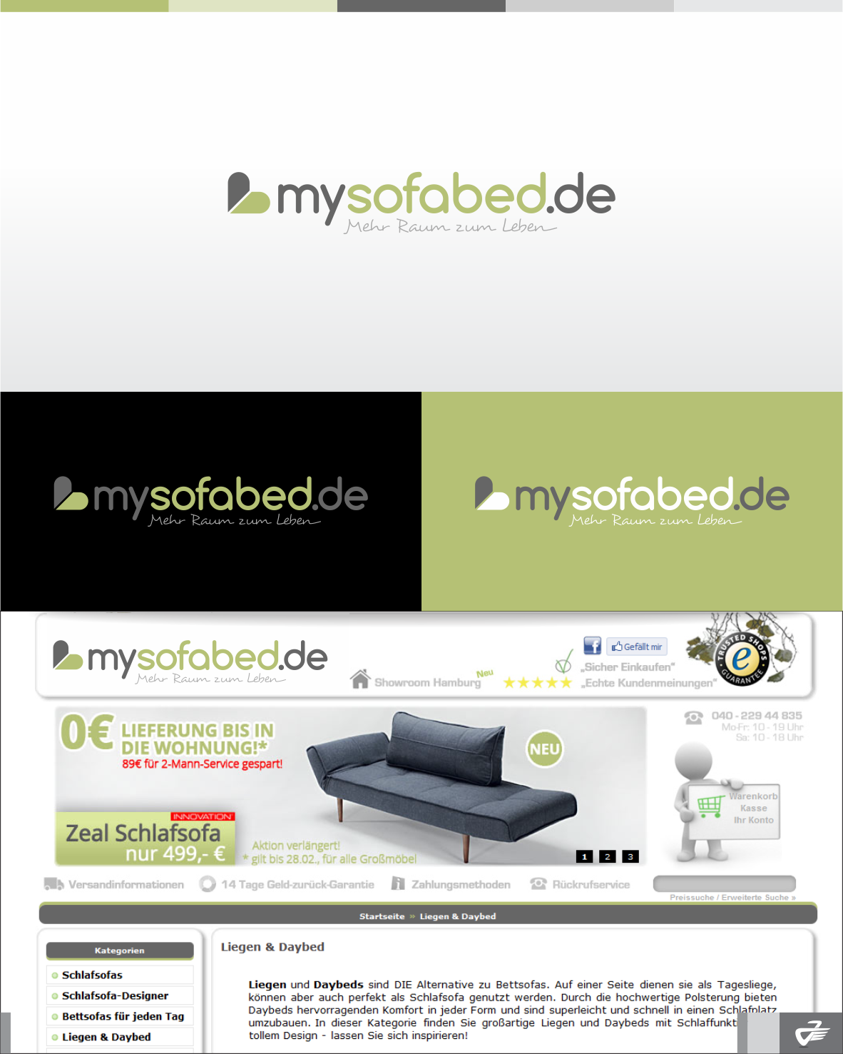 ►►► MySofaBed.de - Design a new brand logo for our design furniture Online-Shop - join the contest! 