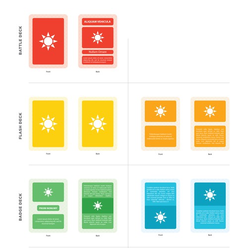 Simple Graphic Design for Card Decks