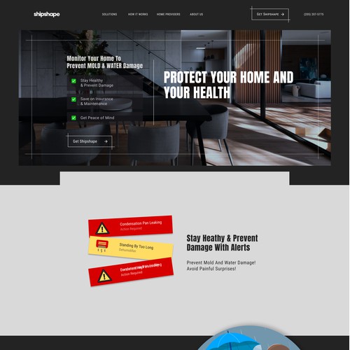 Landing Page for a Smart home