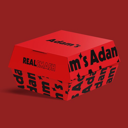 Adams – Burger Box Packaging Design